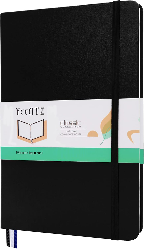 5.5x8.4 Inch Blank Sketchbook Journal with 100 GSM Thick Black Paper