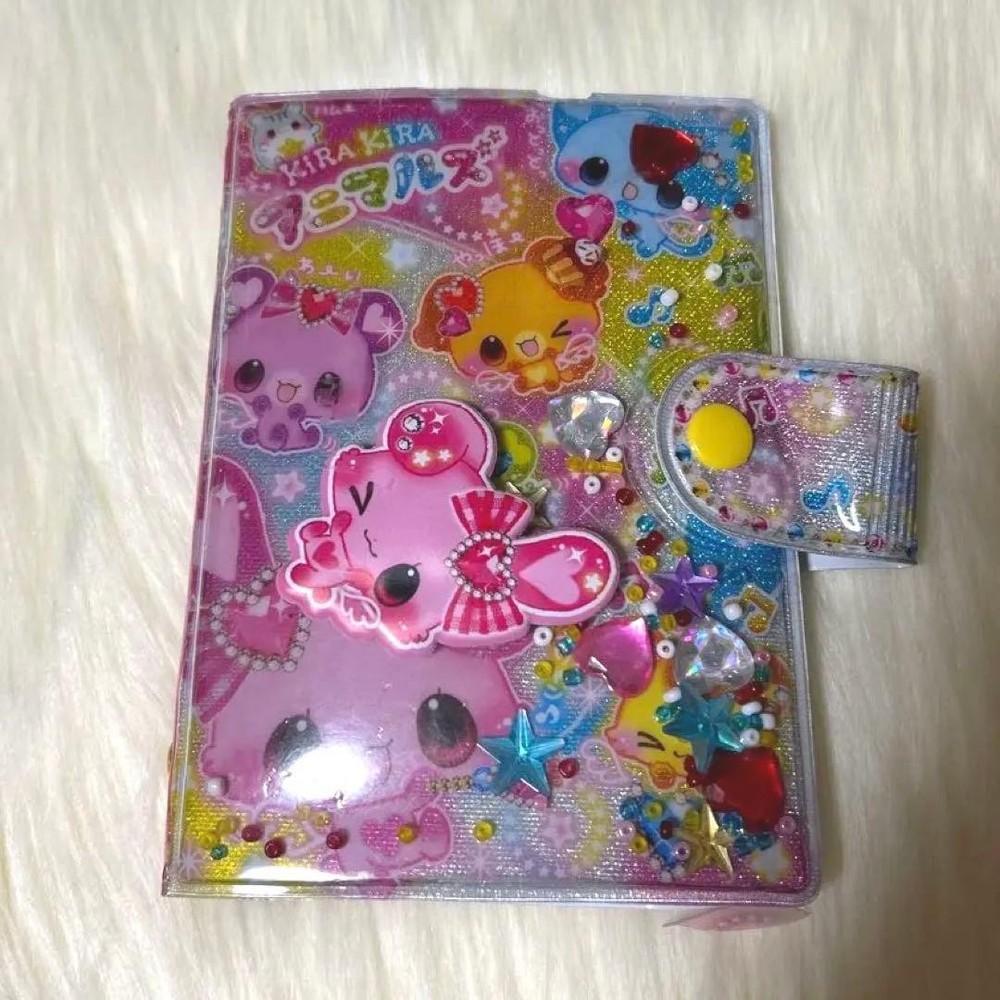 Heisei Girls Heisei Retro Sticker Book Sticker Notebook Kirakira Animals #3d8ec0