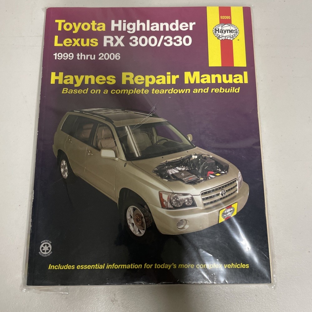 Toyota Highlander & Lexus RX 300/330 Automotive Repair Manual by Joe L Hamilton