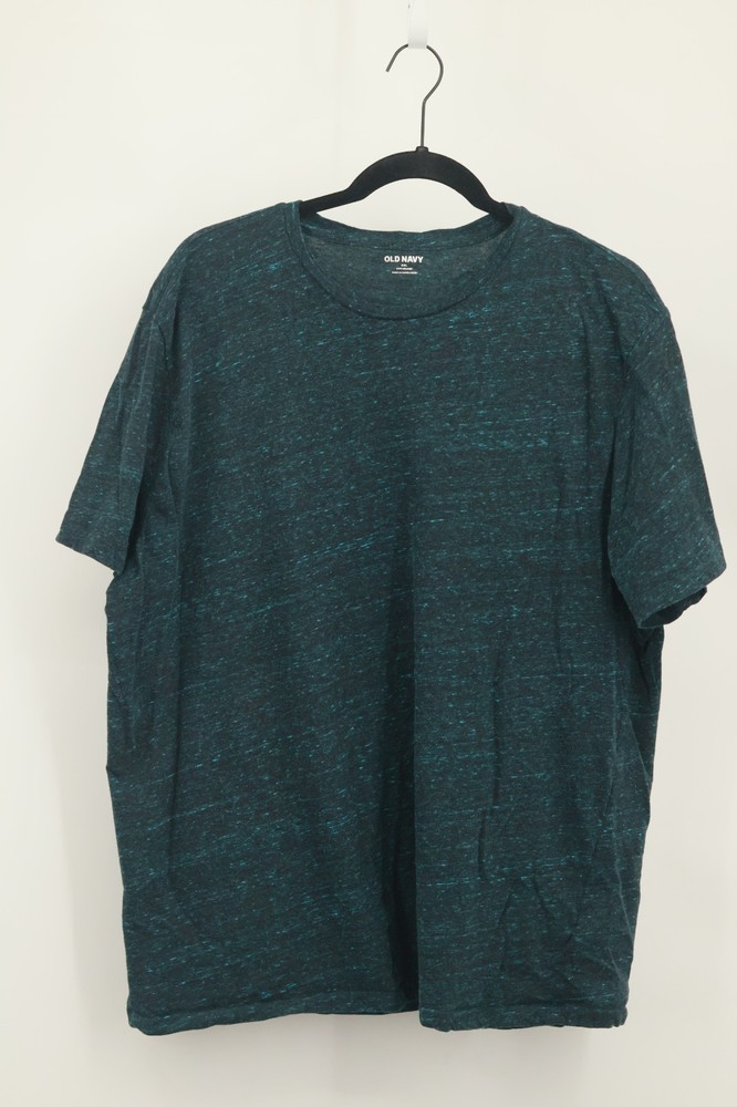 Old Navy Men's Soft-Washed T-Shirt Dark Teal Heather Short Sleeve XXL Crew Neck