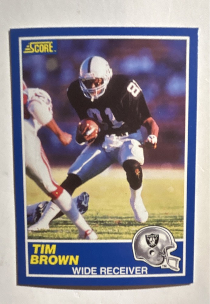 1989 Score - Tim Brown #86 (RC)