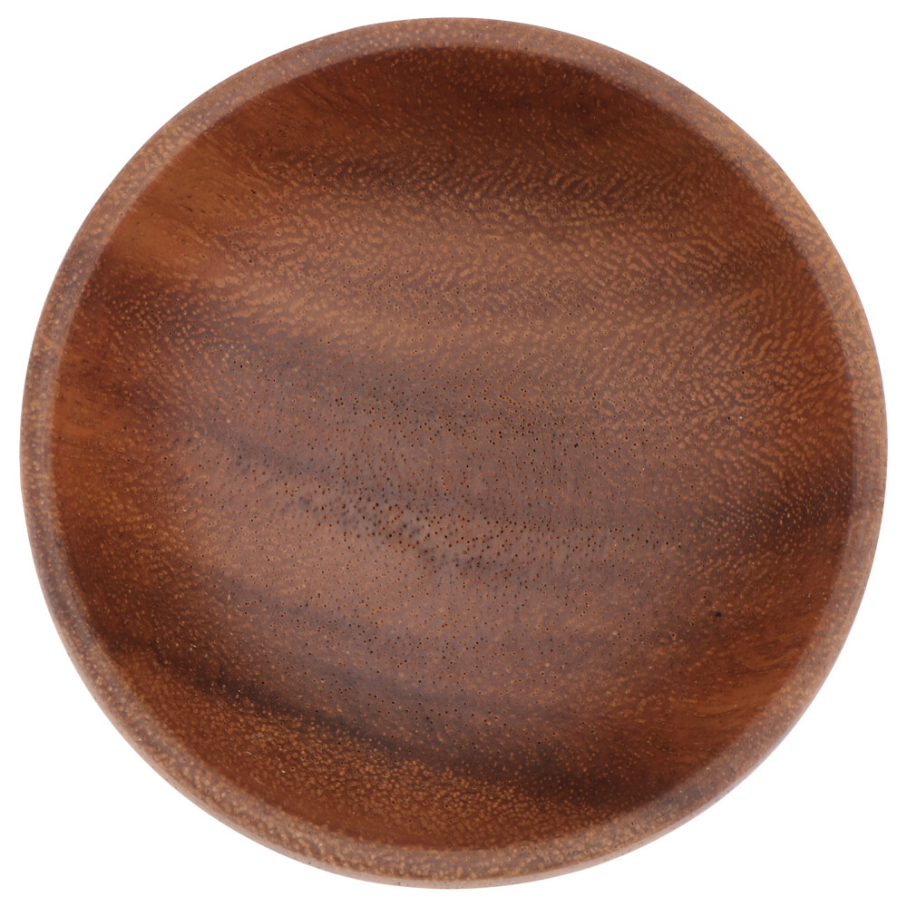 Acacia Bowl Noodle Wooden Plate Kitchen Service Tray Dining Room-image
