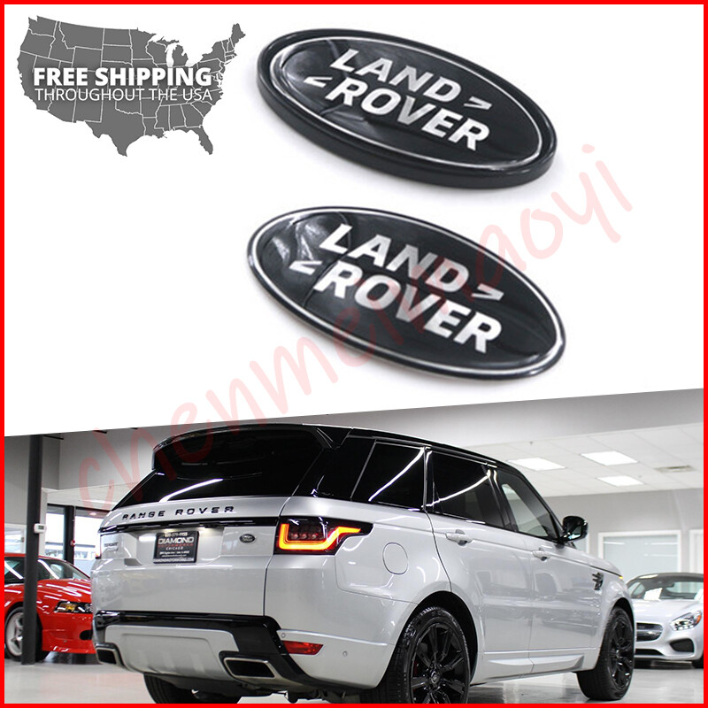 NEW LAND ROVER Range Rover Evoque Tailgate+Grille Gloss Black Emblem Oval Badge