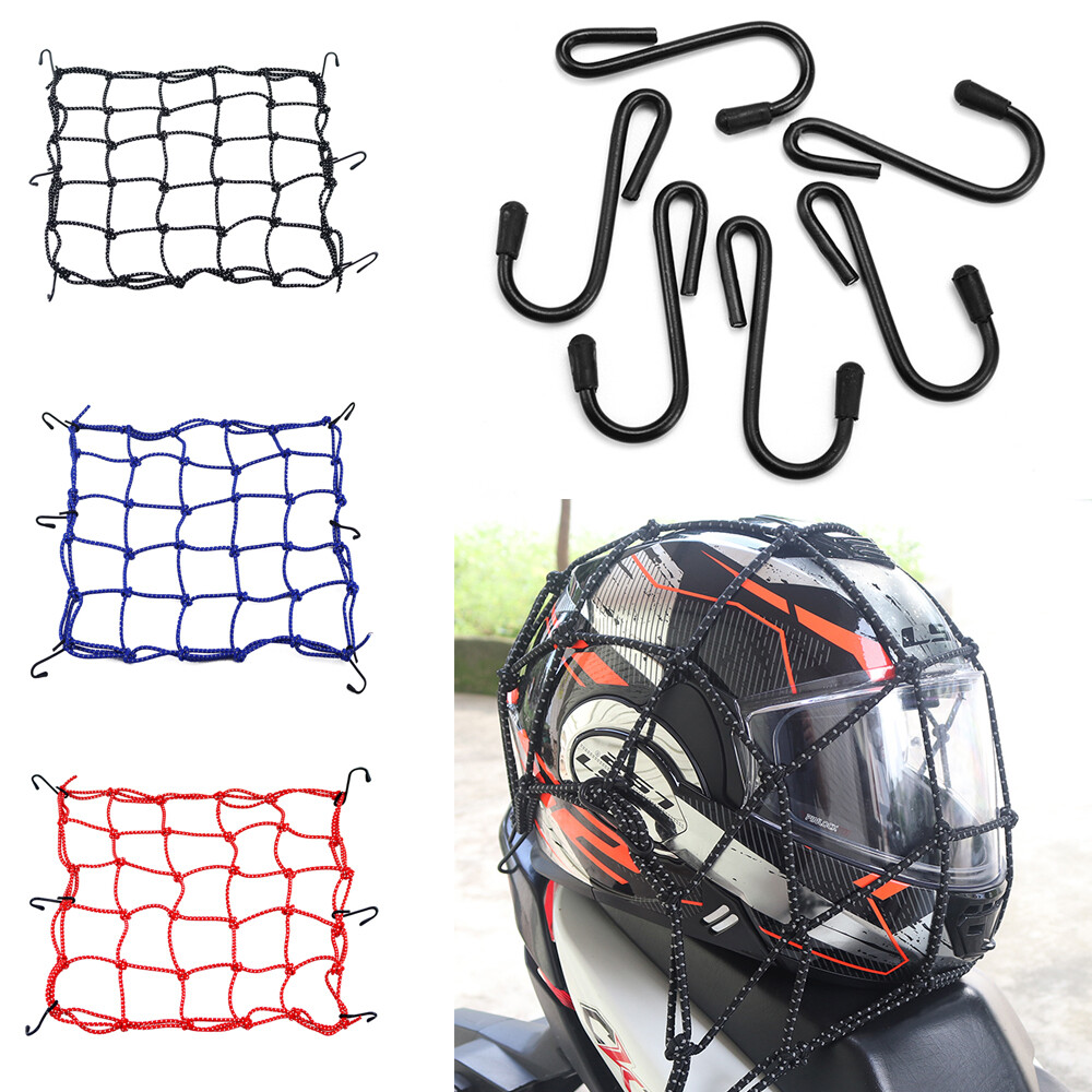 Super Stretch Cargo Organizer Net for Motorcycle Helmet Luggage Storage Net US