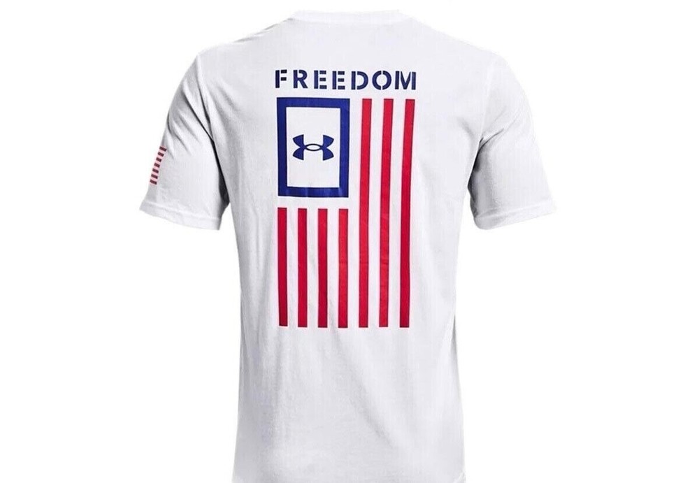 Under Armour Tshirt UA Cotton Blend Graphic Short Sleeve Tshirt Size SMALL (NWT)
