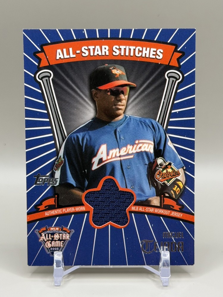 2005 Topps Updates & Highlights #ASR-MT Miguel Tejada All-Star Stitches