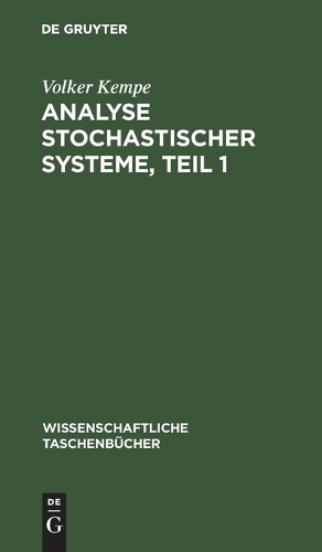 Volker Kempe Analyse Stochastischer Systeme, Teil 1 (Hardback)