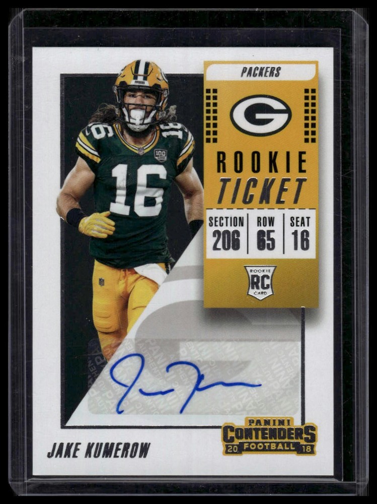 2018 Panini Contenders #272 Jake Kumerow Rookie Auto RC,AU