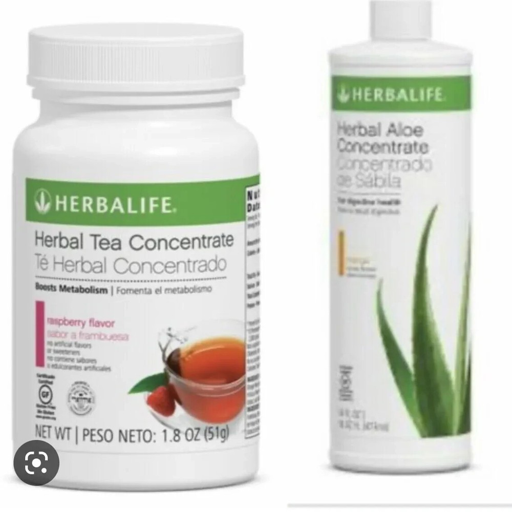 Herbalife Aloe Pint and Tea 1.8oz concentrate combo