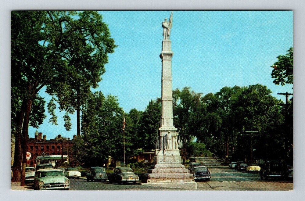 Peekskill NY-New York, Soliders And Sailors Monument, Outside, Vintage Postcard