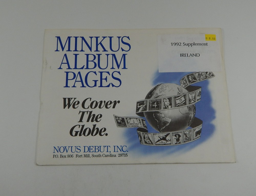 Minkus Ireland 1992 Supplement Stamp Album Pages