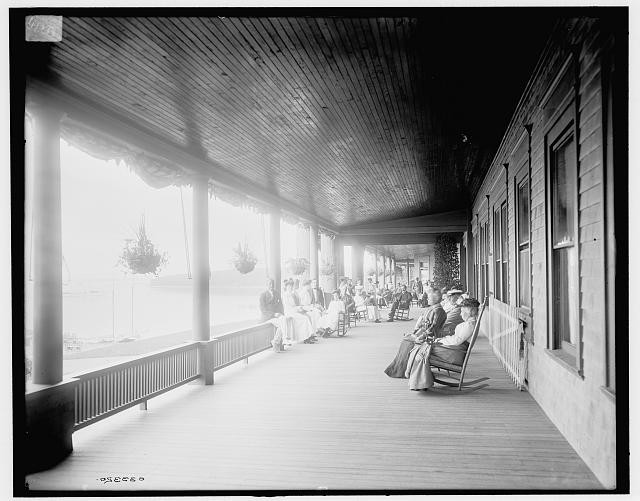 Photo:Manhanset House, north veranda, Shelter Island, N.Y.