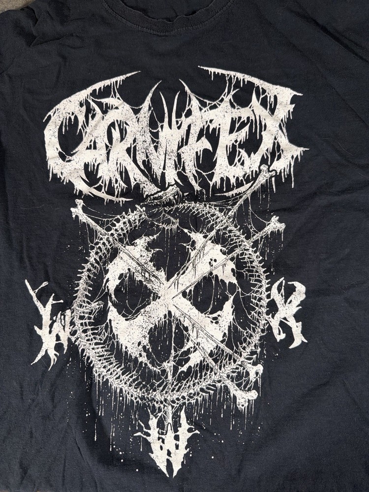 Carnifex World War X 2019 Tour T-Shirt Size Large Black Metal Band Tee