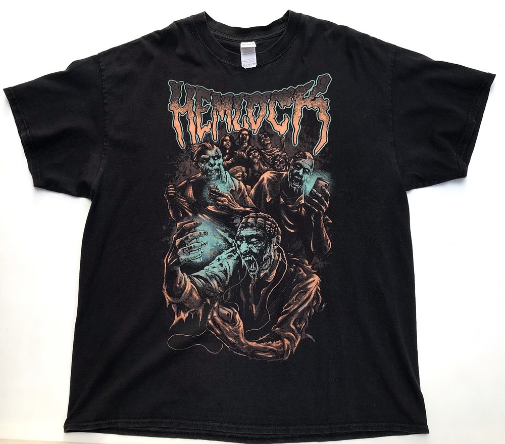 Hemlock Heavy Metal Band 2016 Europe Tour Dehumanization T Shirt Tee Men’s XL