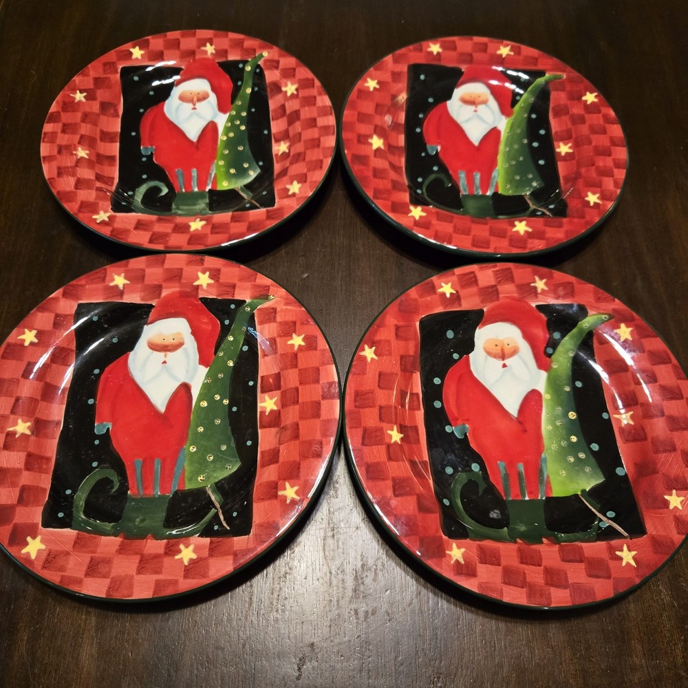 Susan Zulauf Santa Plates 'Holiday Home 'Holidazed' Collection  8