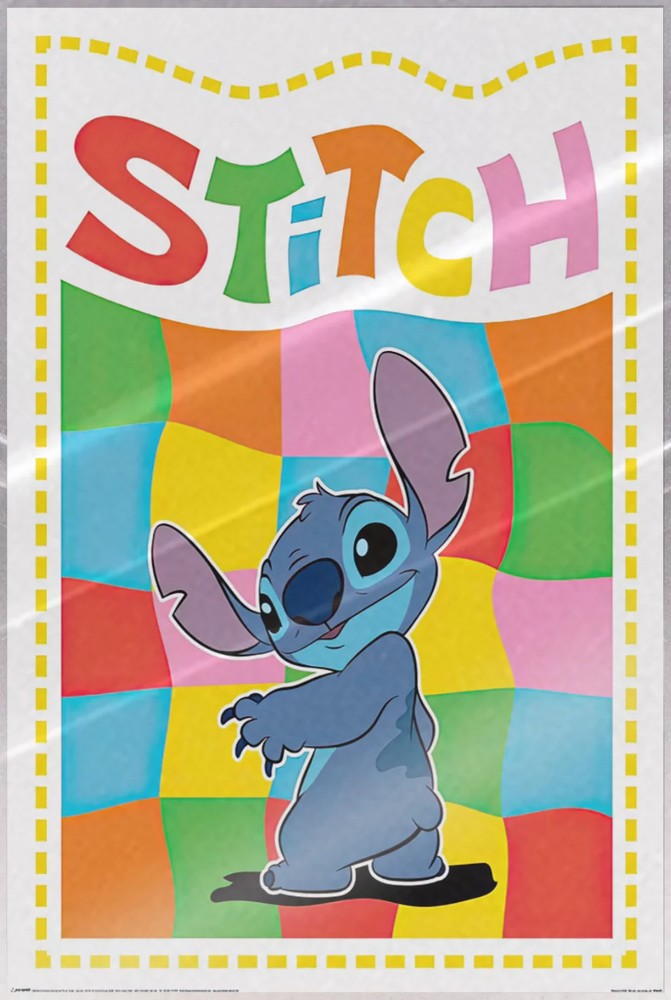 Stitch - Poster (Stich - Colored Squares) (Size: 24