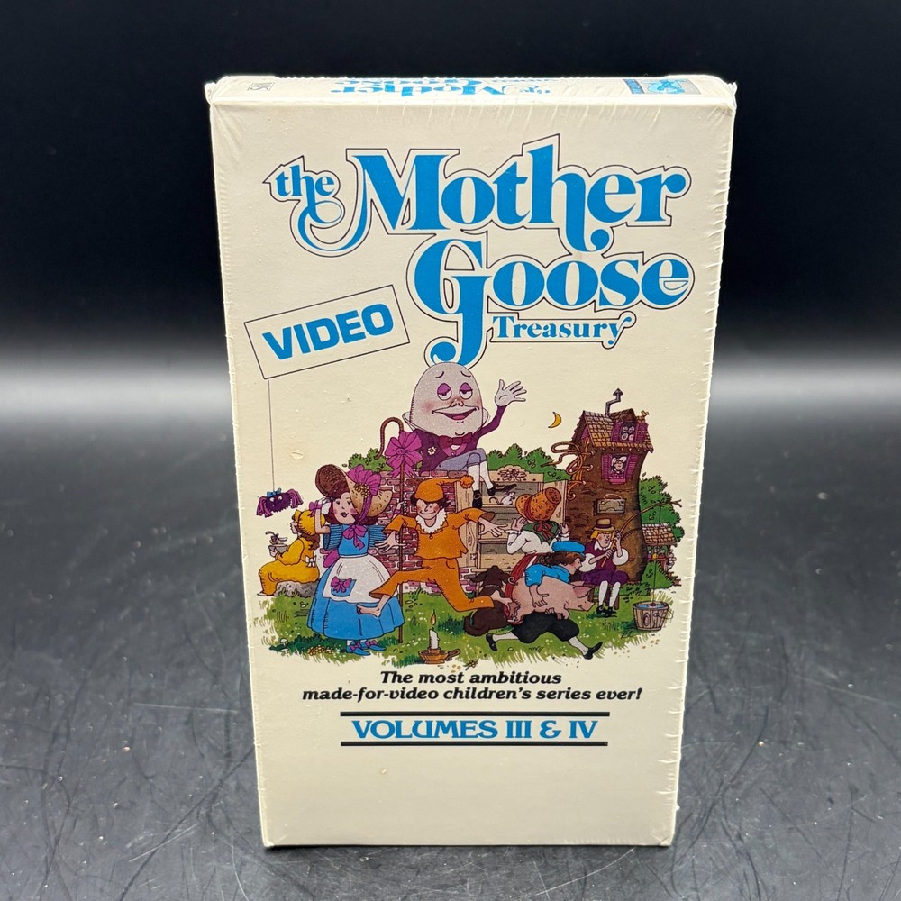 The Mother Goose Video Treasury Volumes  III & IV VHS Rare 1987 - SEALED