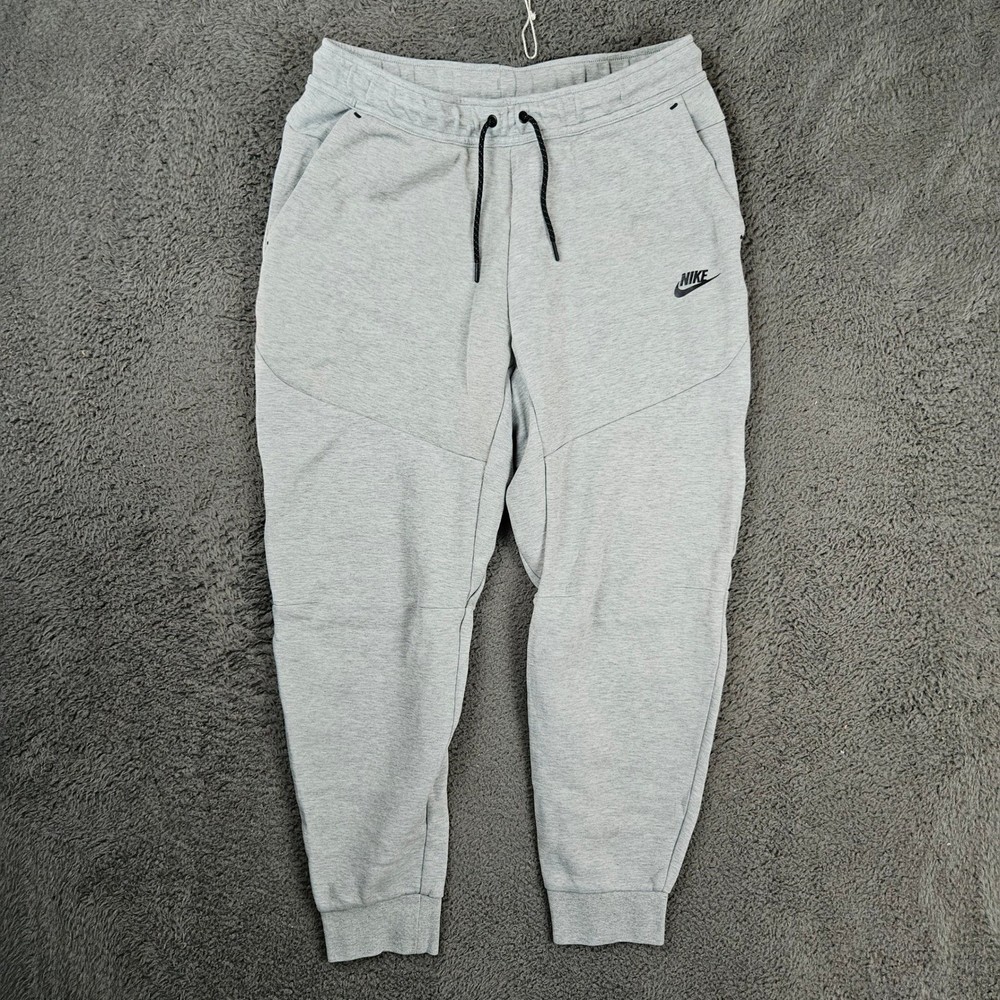 Nike Tech Fleece Joggers Mens Large Grey Sweatpants CU4495-063