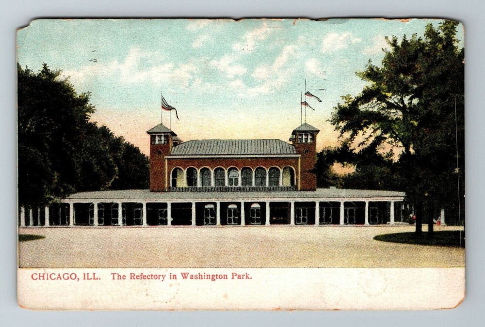 Chicago IL-Illinois, The Refectory In Washington Park, Outside Vintage Postcard