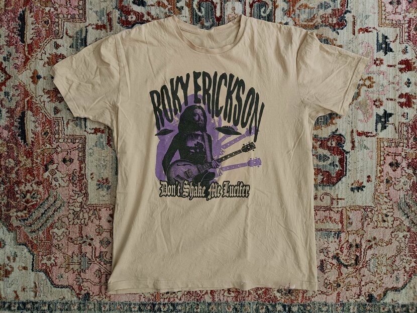 Roky Erickson Sand Cotton All size S-5XL Gift Fan Shirt