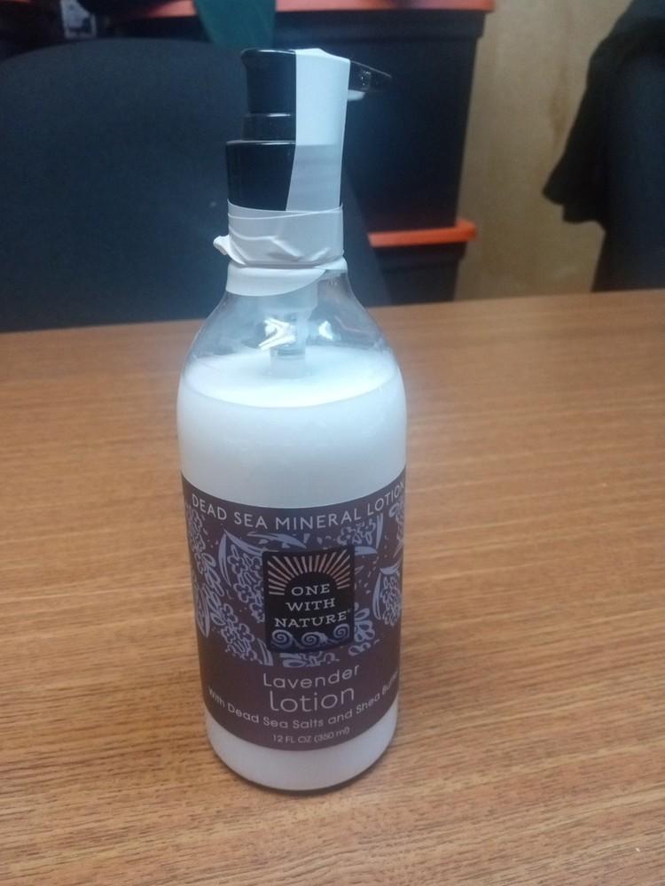 Lavender Dead Sea Salt & Shea Butter Lotion 12 oz by One With Nature