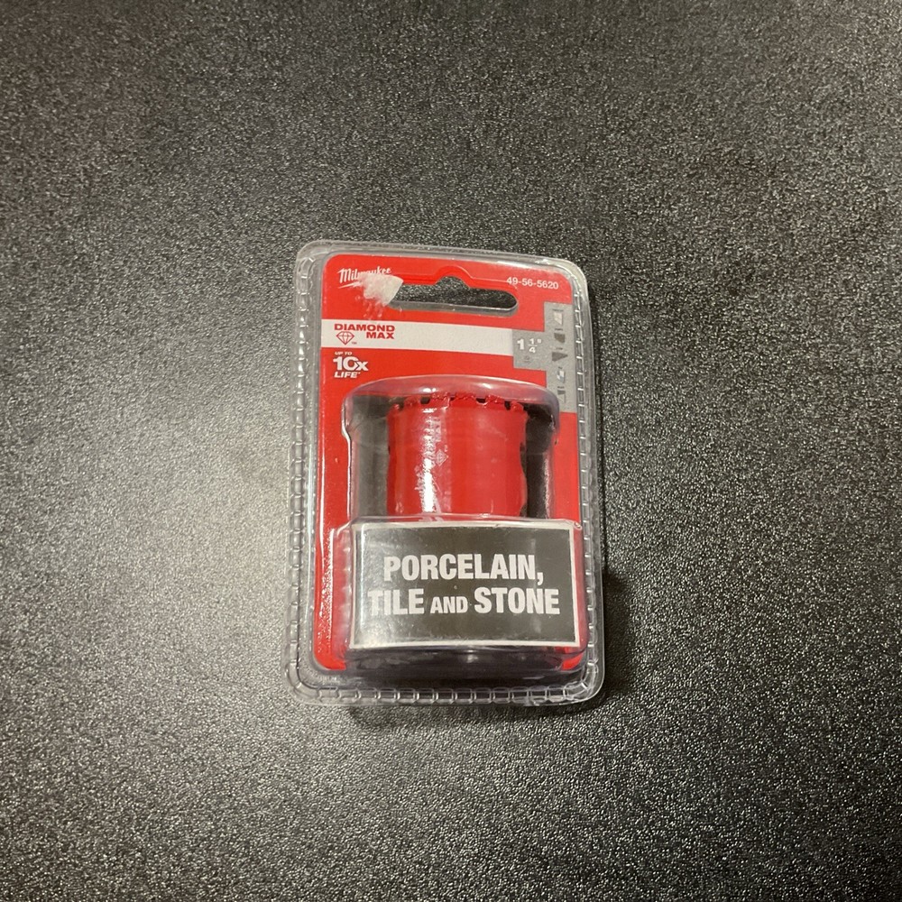 Milwaukee 1-1/4 Inch Diamond Max Hole Saw for Precise Drilling 49-56-5620  