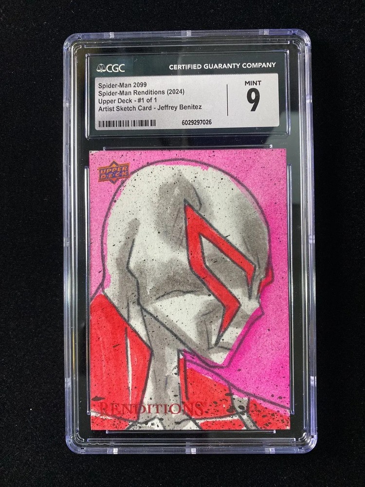 2024 UD Renditions Artist Sketch Card Jeffrey Benitez Auto 1/1 CGC 9 GAV