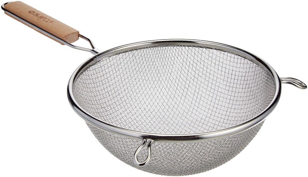MS3A-8D Double Fine Mesh Strainer 8-Inch Medium Stainless Steel Kitchen Tool