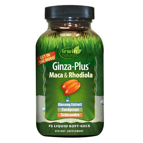 Ginza-Plus Maca & Rhodiola  75 Softgels By Irwin Naturals