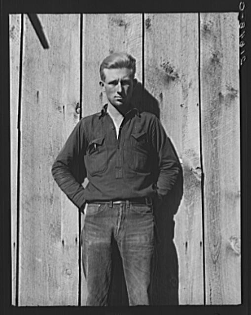 Photo:Idaho Gem County Ola Sawmill 1940s Man Portrait FSA Dorothea Lange