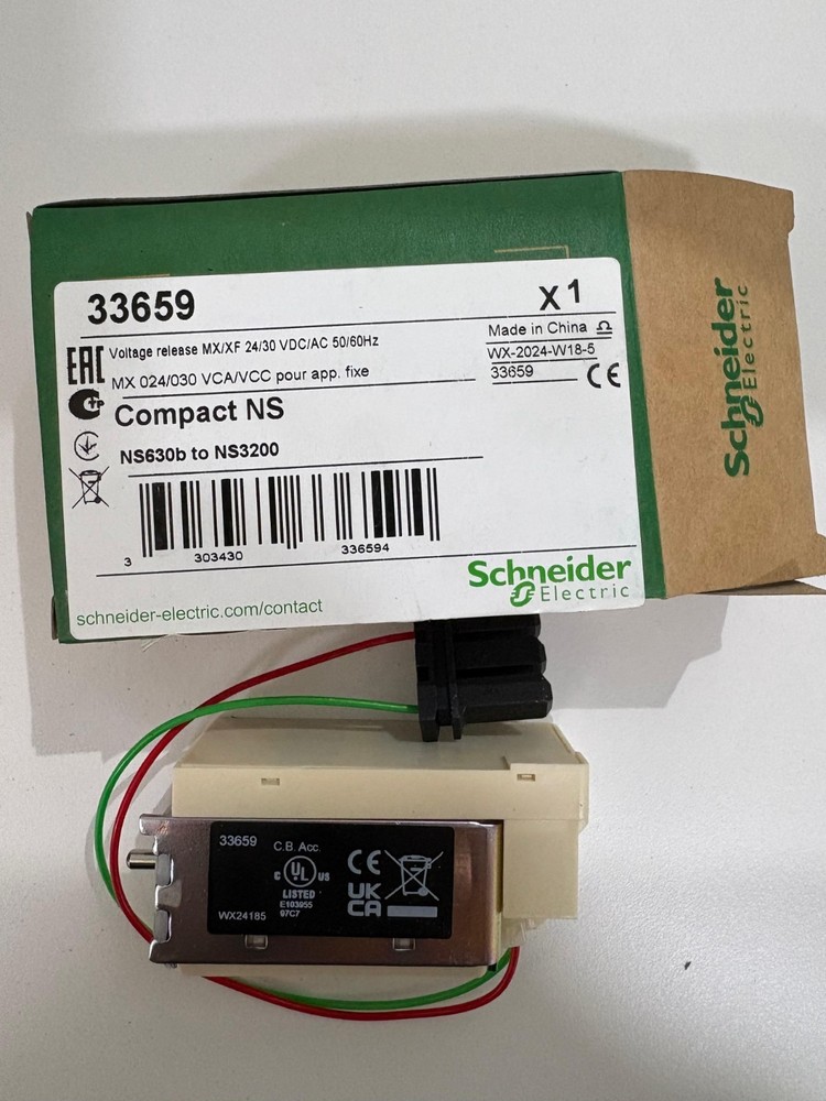 33659 Schneider shunt release ComPact NS630b to NS3200 fixed, MasterPact NT/NW,