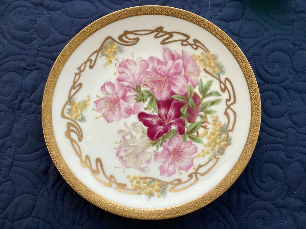 Antique T & V Limoges Art Nouveau Salad Plate
