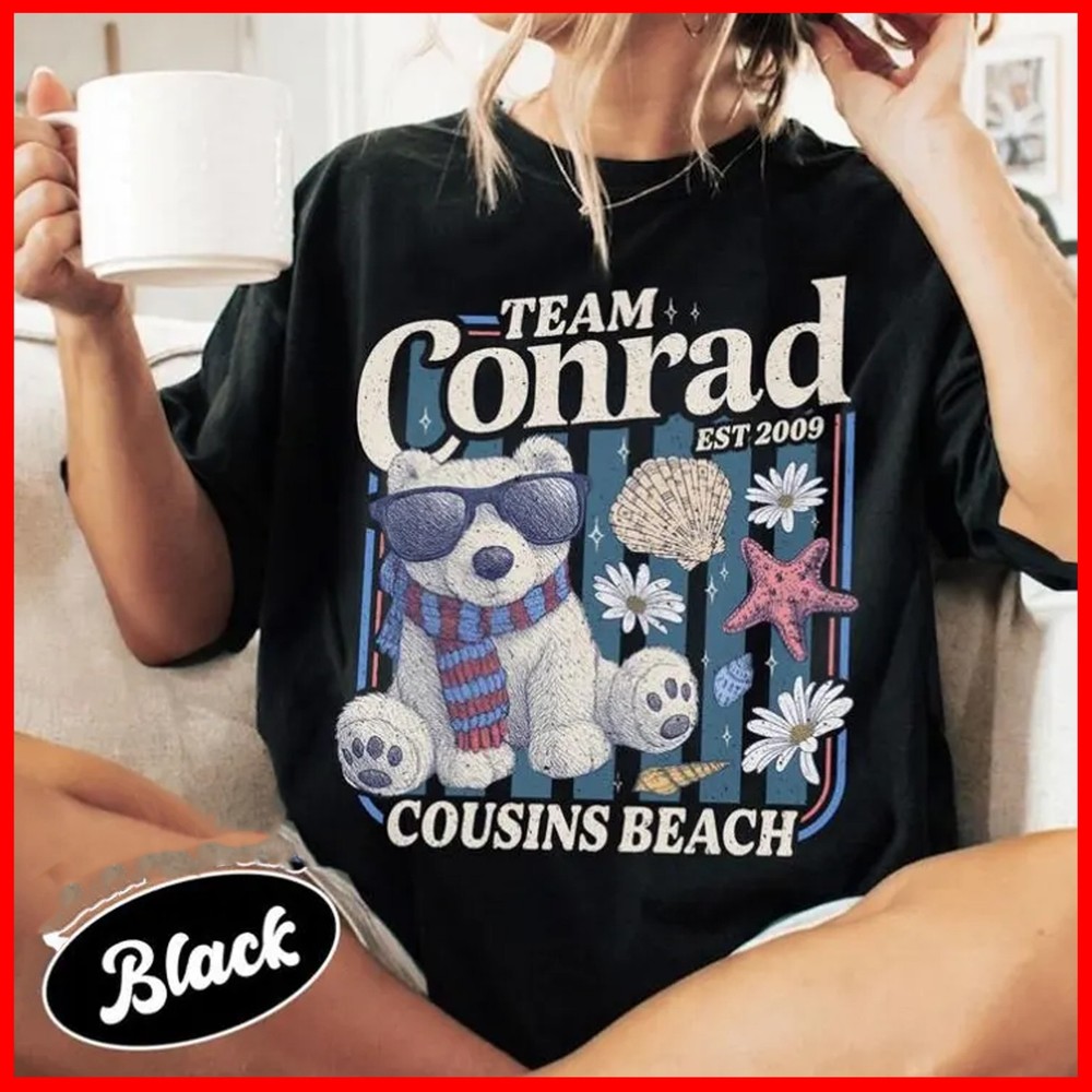 Team Conrad Junior Mint Bear Shirt, Summer I Turned Pretty Tee, Cousins Beach