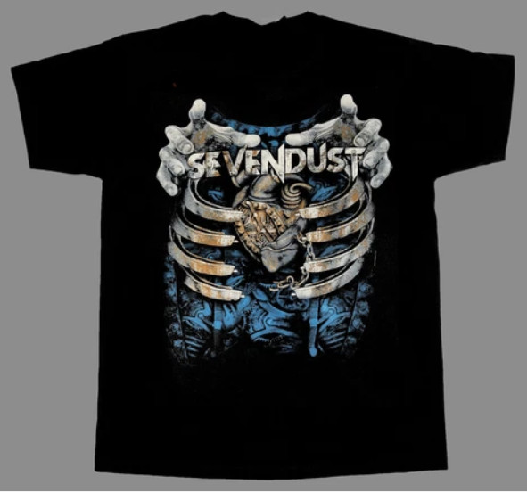 Rare Sevendust Band Gift For Fan Shirt For Men Cotton Black All Size