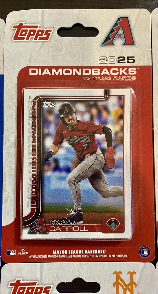 Arizona Diamondbacks 2025 Topps Factory Sealed Team Set Baseball Cards