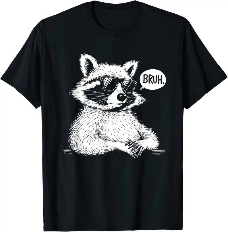 Raccoon Bruh Funny T Shirt