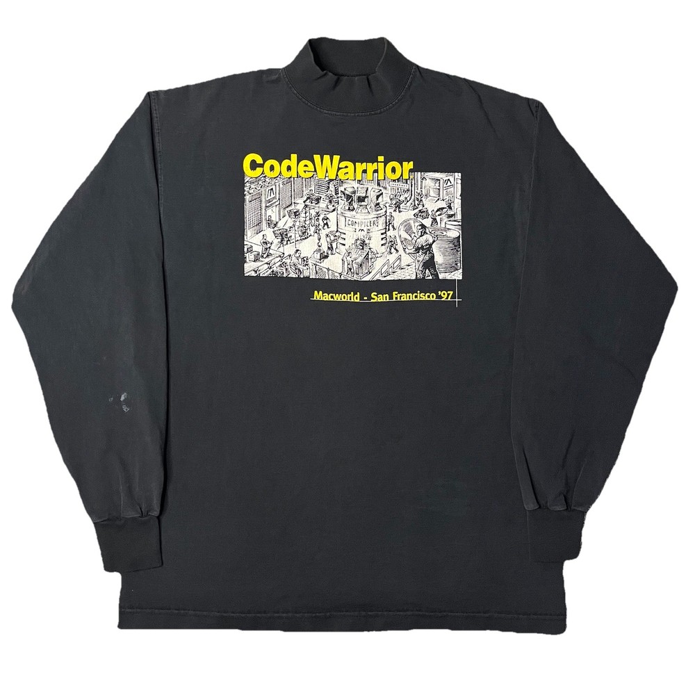 VTG CodeWarrior Macworld San Francisco Tech Promo 90s Software T-Shirt Men XL