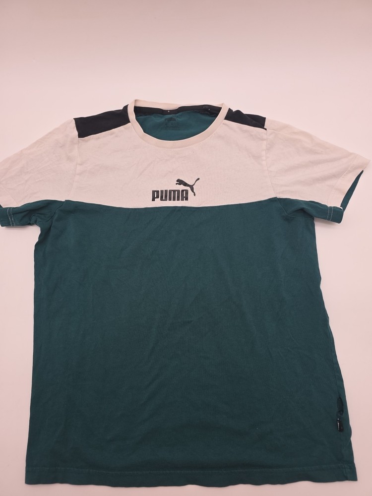 Puma T-Shirt Men Medium Green Graphic Tee.#44623
