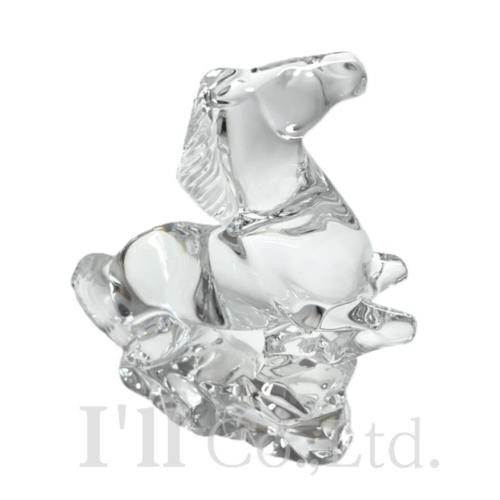 Used Baccarat Zoadic Figure Zodiac Horse 2804699 Crystal Glass Clear Brand Acces