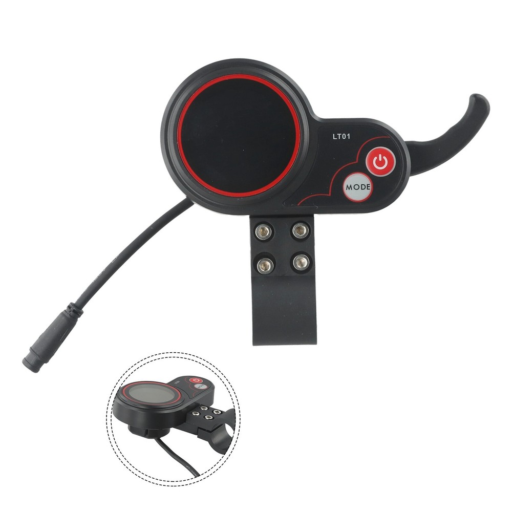 Brand New LCD Display Electric Scooter ABS Weight About 110g Black Control Panel-image