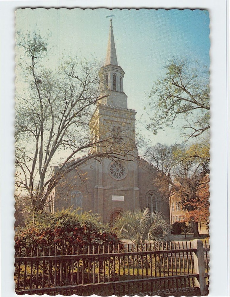 Postcard First Presbyterian Church Augusta Georgia USA