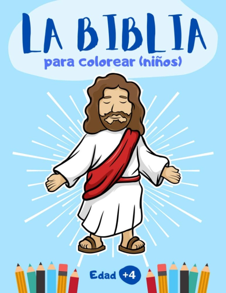 La Biblia para colorear (niños): 40 dibujos de la Biblia para colorear | libro c