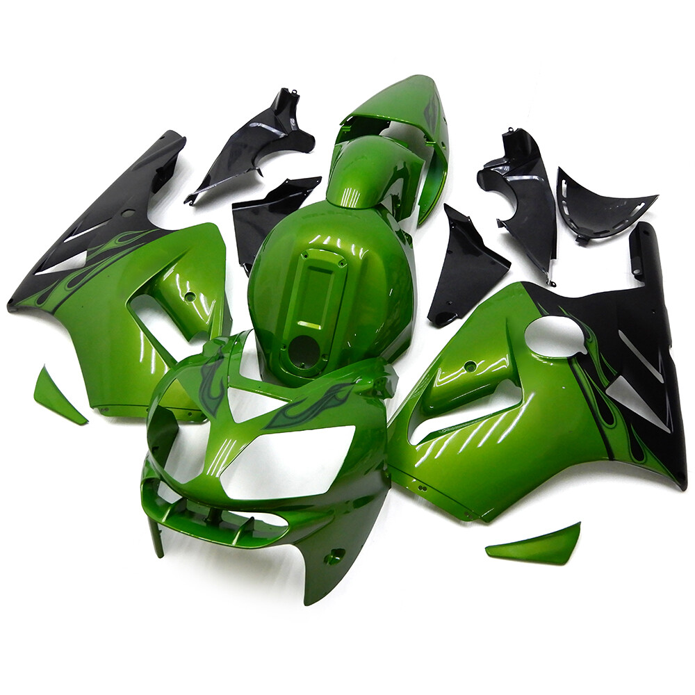 Black Green Fairing Kit for 2002-2006 Kawasaki Ninja ZX12R 05 Injection Bodywork