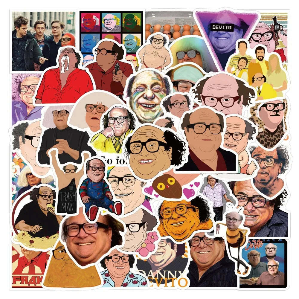 10/60pcs Funny Danny Devito Stickers Decoration Suitcase Scrapbooking Laptop Pho
