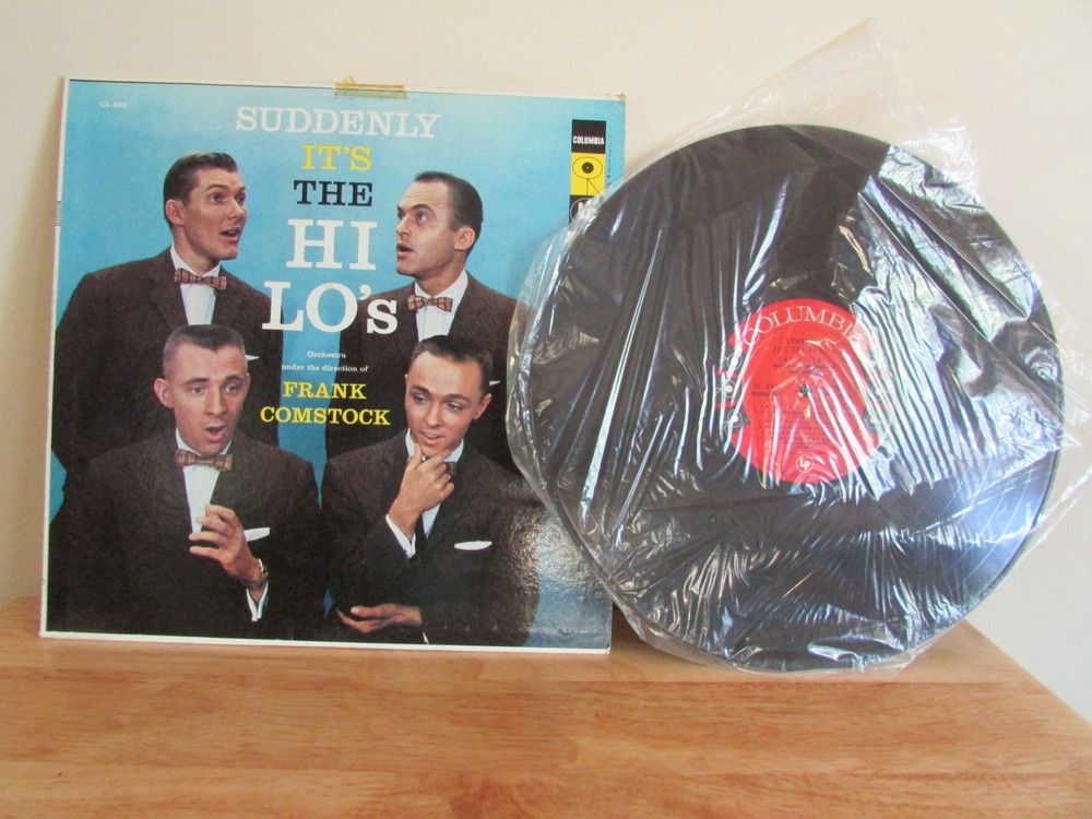 Suddenly It's the Hi Lo's Columbia HiFi LP Do Wop Jazz Frank Comstock Orchestra