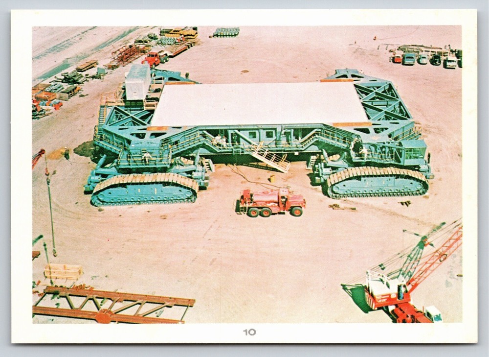 NASA~Birds Eye View Of John Kennedy Space Center Crawler Transport~Vintage PC