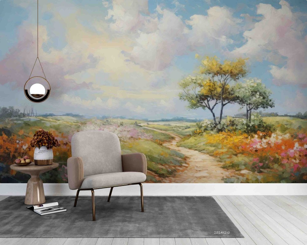 3D Landscape Oil Painting Wall Murals Wallpaper Murals Wall Sticker
