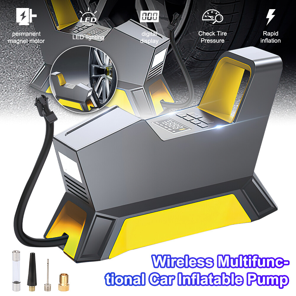 150PSI 12V Cordless Tire Inflator Portable Air Pump for Car Bike