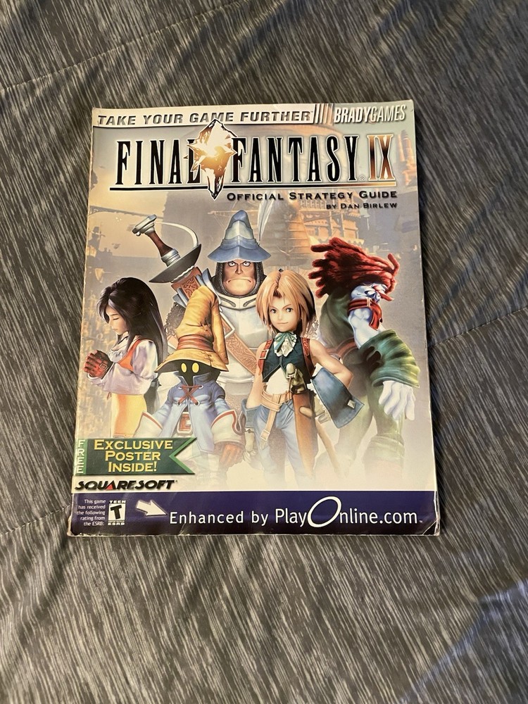 BradyGames Final Fantasy IX Official Strategy Guide w/ Exclusive Poster Inside
