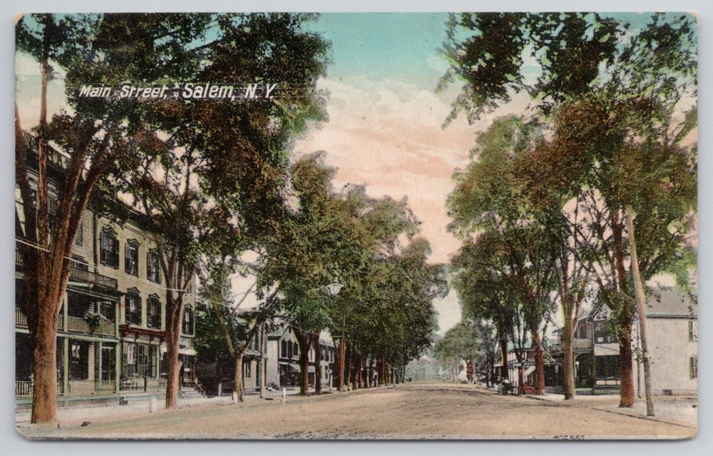 Main Street Salem NY 1908 Postcard R.A. Cruickshank New York History